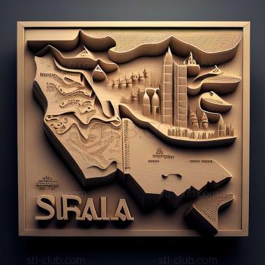 3D model Saudi Arabia  Kingdom of Saudi Arabia (STL)